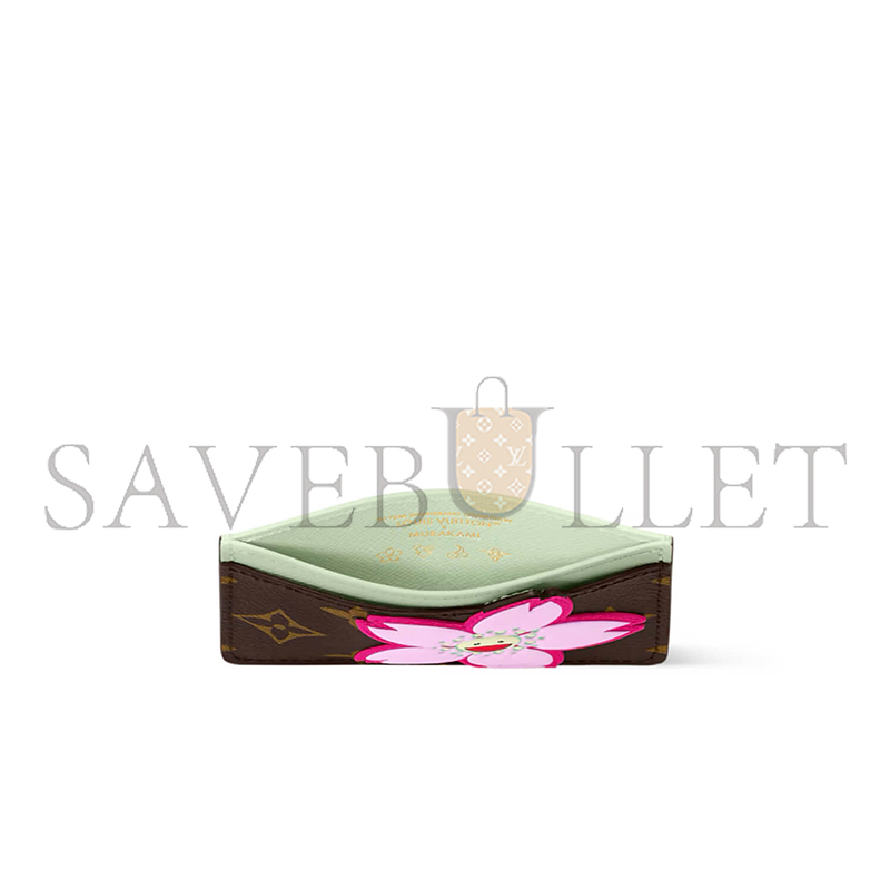 LOUIS VUITTON MURAKAMI X TAKASHI CARD HOLDER SAKURA BROWN M13429 (11*7*0.5cm)